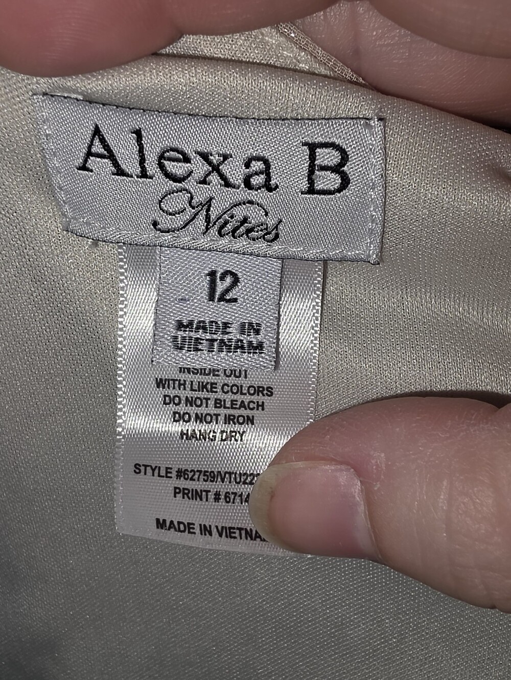 Alexa B Nites Floral Sparkle Cutout Dress 12 - Picture 7 of 8
